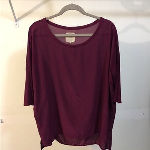 COPY - Chaser maroon dolman top